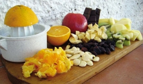 Finca Fantasticas Frugtsalat med solt�rrede rosiner.