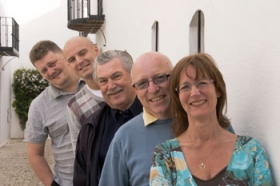 Fra venstre Brian Jühnk, Henrik S. Andersen, Keld Overgaard, Stig Wiberg og Anne Bjerngaard. Foto: Julio Sevillano. Fra venstre Brian Jühnk, Henrik S. Andersen, Keld Overgaard, Stig Wiberg og Anne Bjerngaard. Foto: Julio Sevillano.