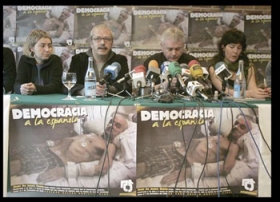 Batasuna (ETA’s politiske fløj) benyttede Juana Chaos i propagandaen. Batasuna (ETA’s politiske fløj) benyttede Juana Chaos i propagandaen.