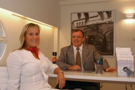 Maria Suhr-Jessen og John Frank. Foto: Natascha Berg Madsen. Maria Suhr-Jessen og John Frank. Foto: Natascha Berg Madsen.