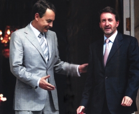 Zapatero har mistet sin moderate forbundsf�lle i Baskerlandet, Josu Jon Imaz.