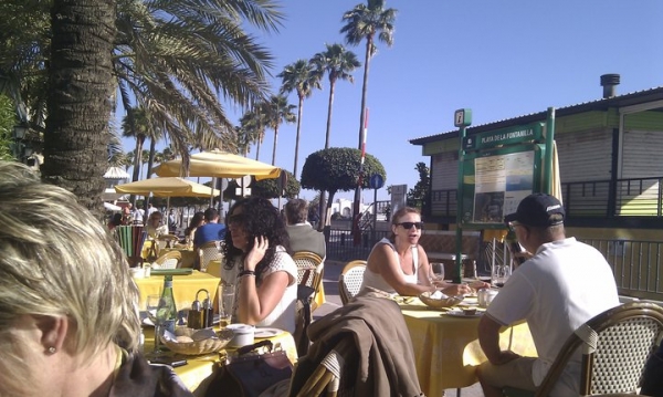 Marbella - strandpromenaden i Marbella Marbella - strandpromenaden i Marbella
