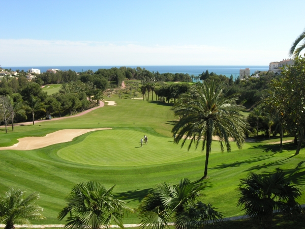 Udsigten fra en golfklub - Torrequebrada Golf Udsigten fra en golfklub - Torrequebrada Golf