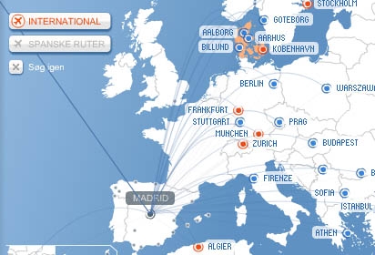 Fly til Spanien med Spanair